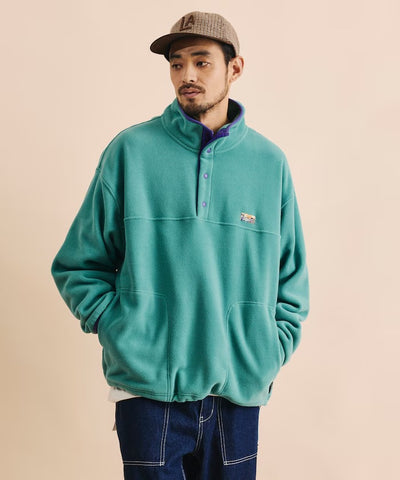 FREAK'S STORE / 寬鬆刷毛半開襟套頭衫