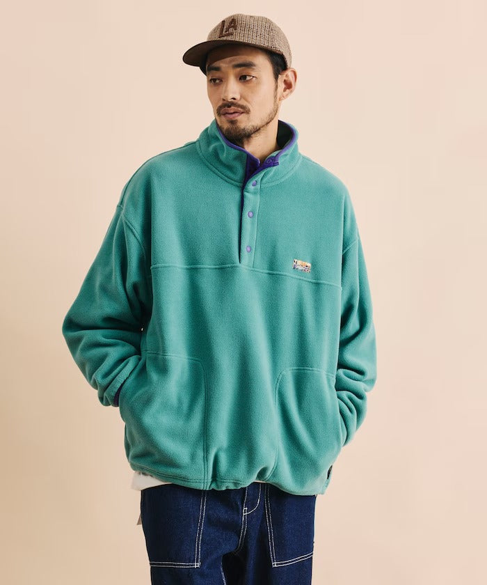 FREAK'S STORE / 寬鬆刷毛半開襟套頭衫