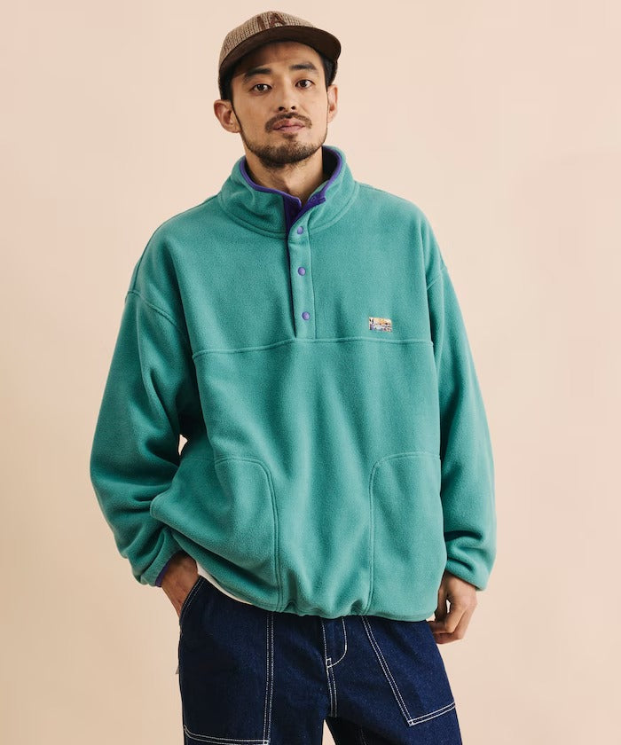 FREAK'S STORE / 寬鬆刷毛半開襟套頭衫