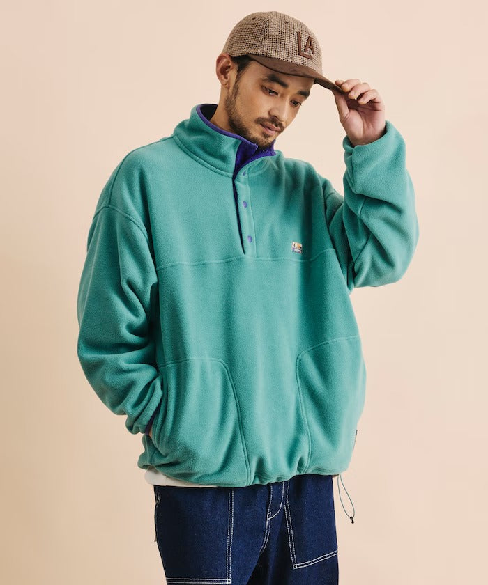 FREAK'S STORE / 寬鬆刷毛半開襟套頭衫