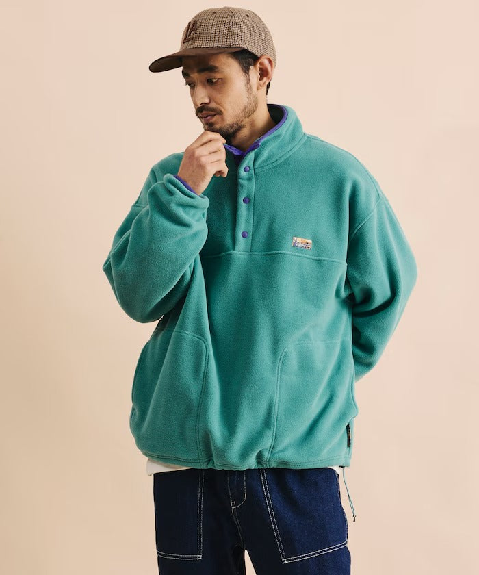 FREAK'S STORE / 寬鬆刷毛半開襟套頭衫