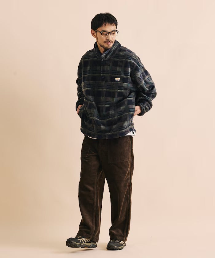 FREAK'S STORE / 寬鬆刷毛半開襟套頭衫