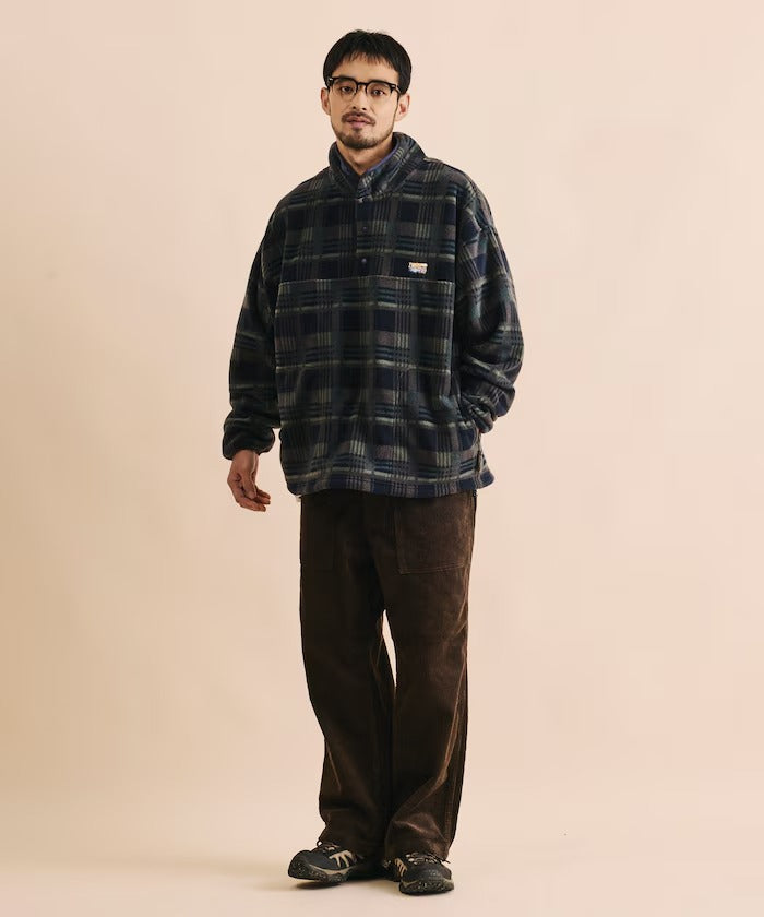 FREAK'S STORE / 寬鬆刷毛半開襟套頭衫