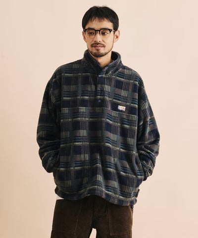 FREAK'S STORE / 寬鬆刷毛半開襟套頭衫