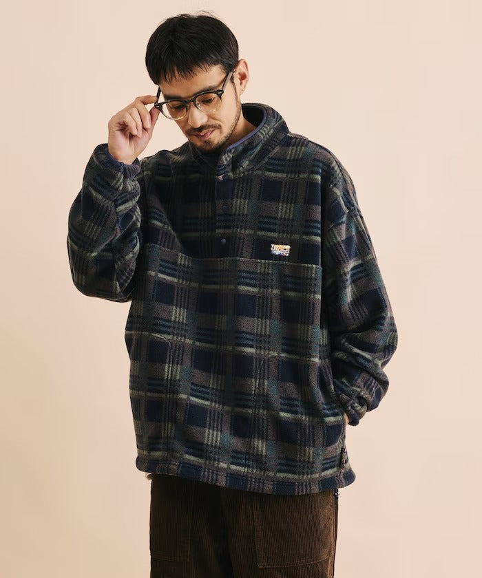 FREAK'S STORE / 寬鬆刷毛半開襟套頭衫