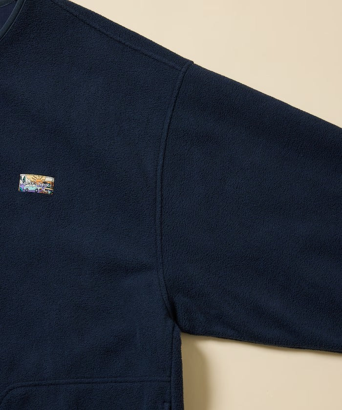 FREAK'S STORE / 寬鬆刷毛按扣開襟外套