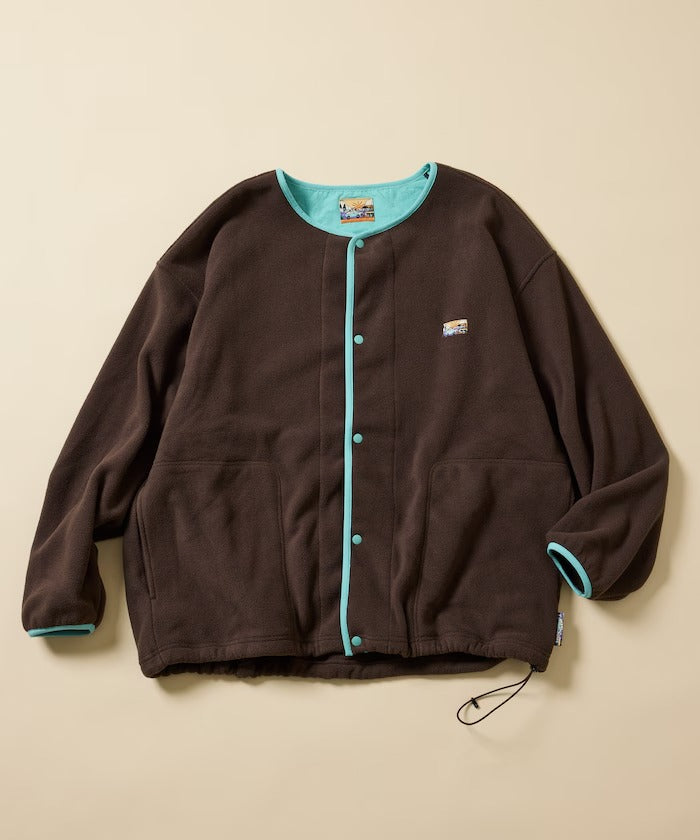 FREAK'S STORE / 寬鬆刷毛按扣開襟外套