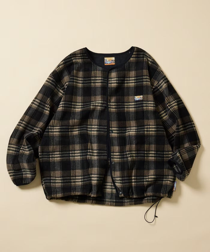 FREAK'S STORE / 寬鬆刷毛按扣開襟外套