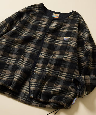 FREAK'S STORE / 寬鬆刷毛按扣開襟外套