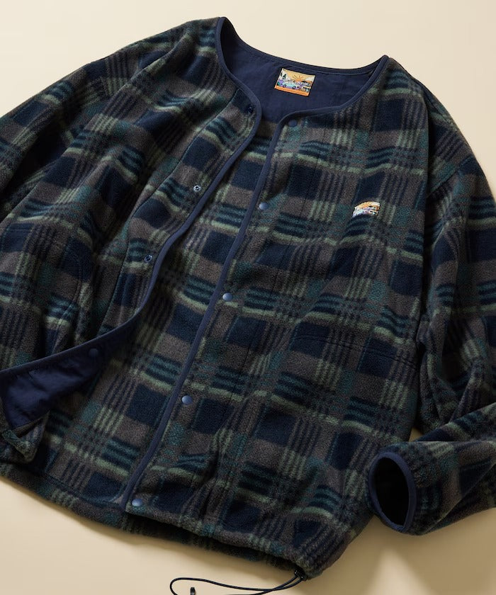 FREAK'S STORE / 寬鬆刷毛按扣開襟外套