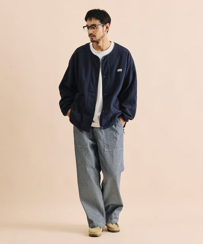 FREAK'S STORE / 寬鬆刷毛按扣開襟外套
