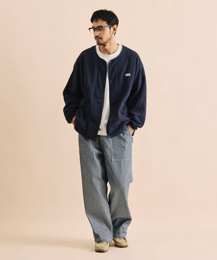 FREAK'S STORE / 寬鬆刷毛按扣開襟外套