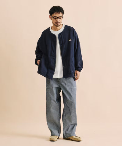 FREAK'S STORE / 寬鬆刷毛按扣開襟外套