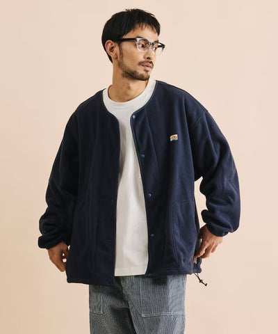 FREAK'S STORE / 寬鬆刷毛按扣開襟外套