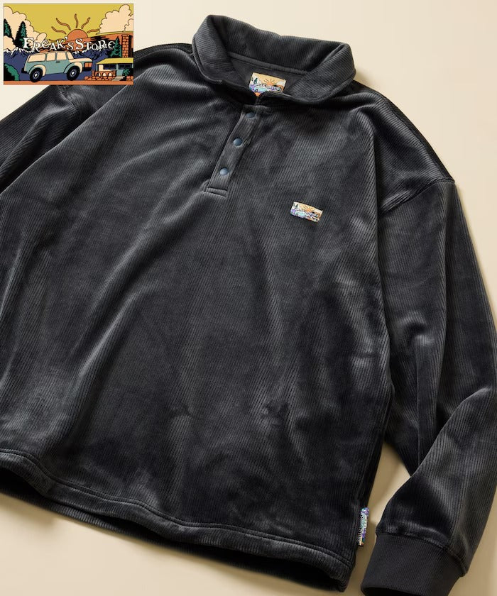 FREAK'S STORE / 寬鬆燈芯絨內刷毛 Polo衫