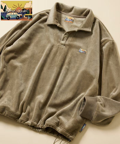 FREAK'S STORE / 寬鬆燈芯絨內刷毛 Polo衫