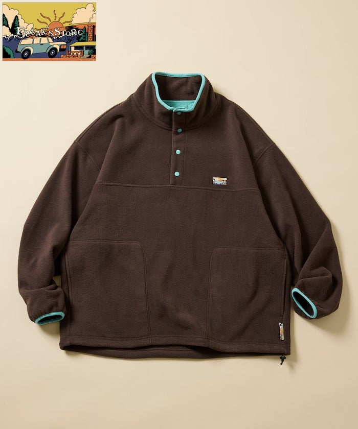 FREAK'S STORE / 寬鬆刷毛半開襟套頭衫