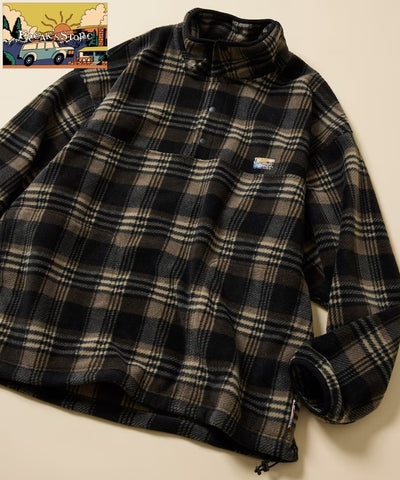FREAK'S STORE / 寬鬆刷毛半開襟套頭衫