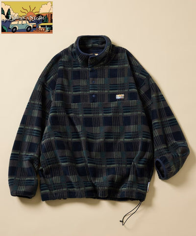 FREAK'S STORE / 寬鬆刷毛半開襟套頭衫