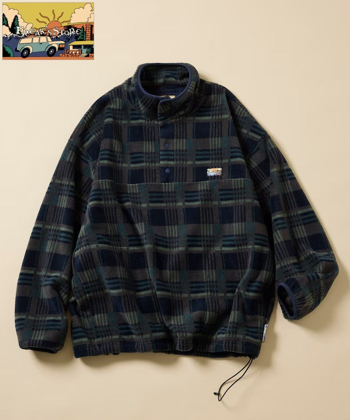 FREAK'S STORE / 寬鬆刷毛半開襟套頭衫