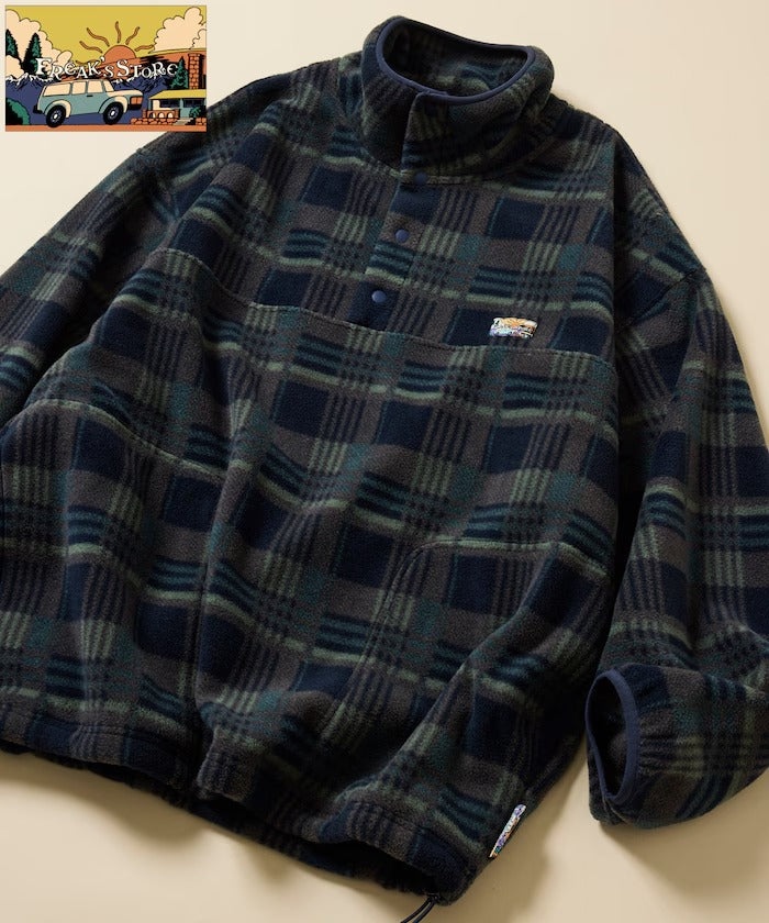 FREAK'S STORE / 寬鬆刷毛半開襟套頭衫