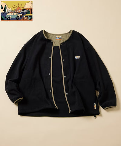 FREAK'S STORE / 寬鬆刷毛按扣開襟外套