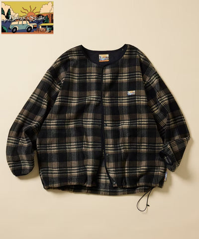 FREAK'S STORE / 寬鬆刷毛按扣開襟外套