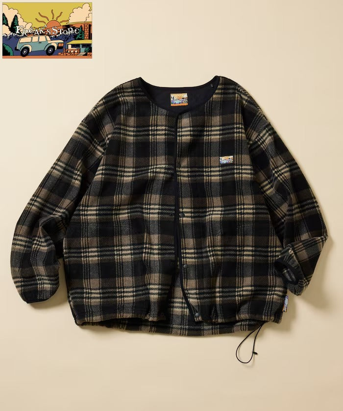 FREAK'S STORE / 寬鬆刷毛按扣開襟外套