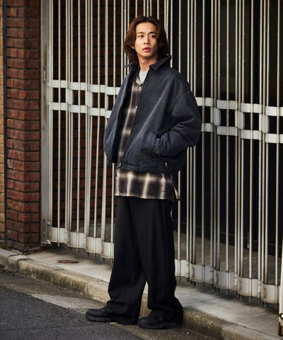 NAUTICA / 寬鬆鋪棉斜紋棉 拉鍊外套