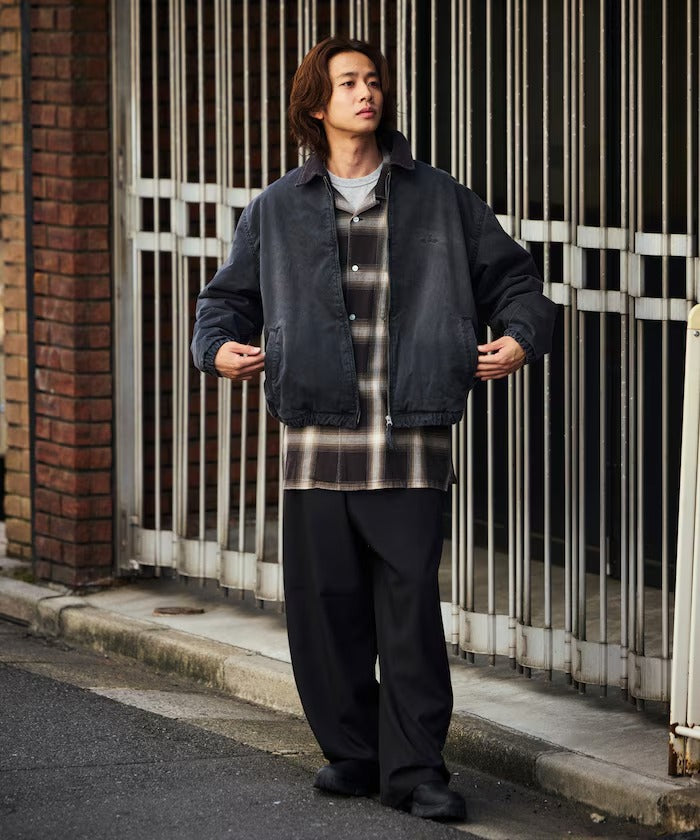 NAUTICA / 寬鬆鋪棉斜紋棉 拉鍊外套