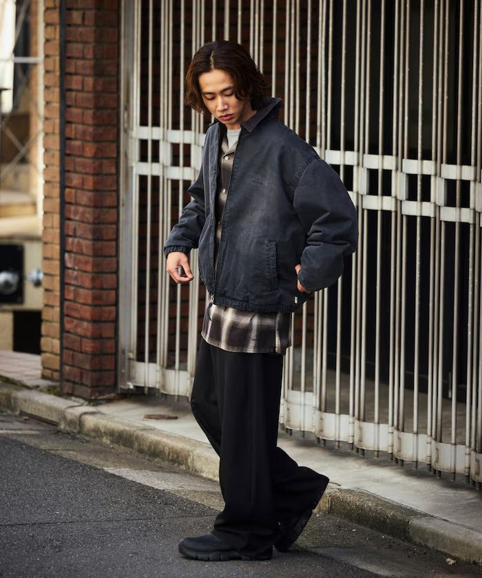 NAUTICA / 寬鬆鋪棉斜紋棉 拉鍊外套