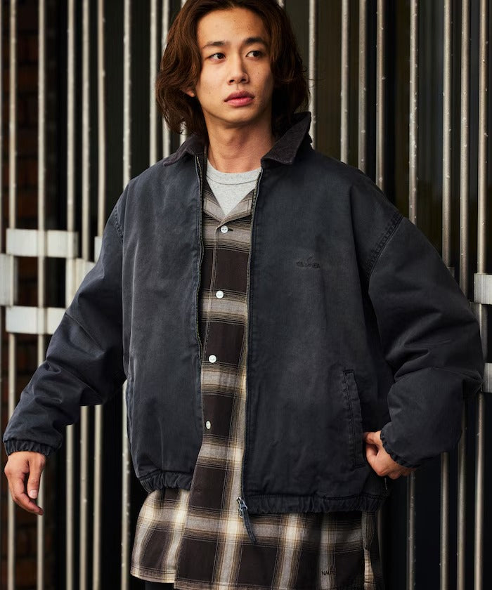 NAUTICA / 寬鬆鋪棉斜紋棉 拉鍊外套