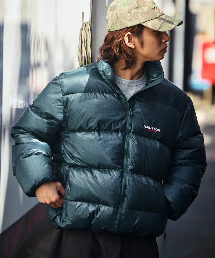 NAUTICA / 抗撕裂尼龍立領 羽絨外套