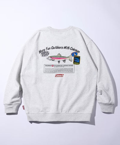 Coleman × FREAK'S STORE / 鱒魚釣具背印 圓領衫（日本聯名限定）