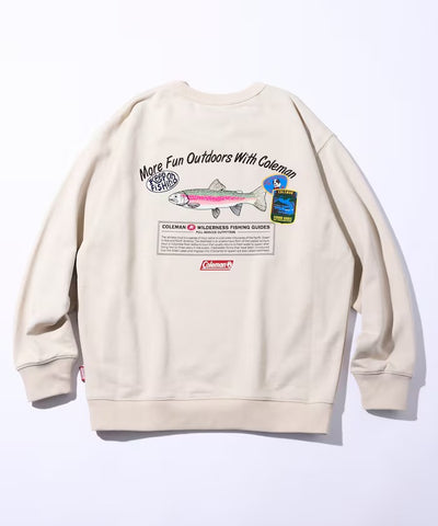 Coleman × FREAK'S STORE / 鱒魚釣具背印 圓領衫（日本聯名限定）