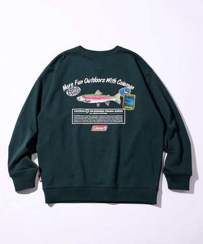 Coleman × FREAK'S STORE / 鱒魚釣具背印 圓領衫（日本聯名限定）