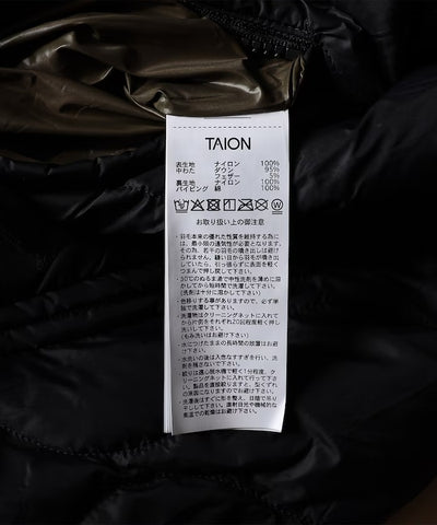 TAION / 軍風M-65內膽 雙向拉鍊 羽絨外套