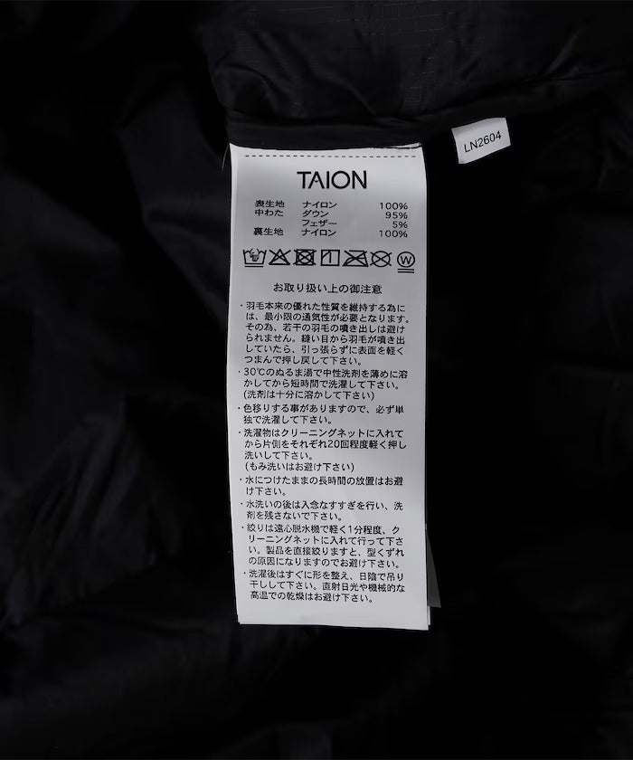TAION / 山系可收納 羽絨連帽外套