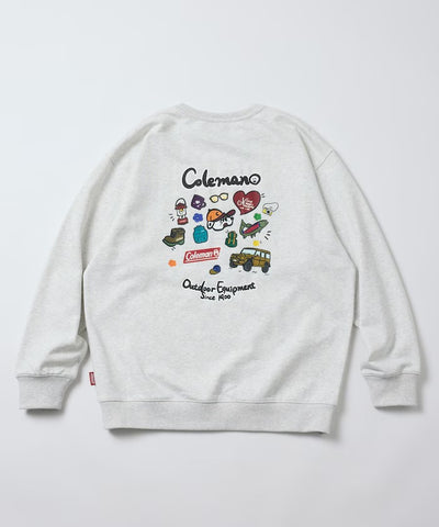 Coleman × kaoyorinakami / 戶外滿版圖案圓領衫（日本聯名限定）