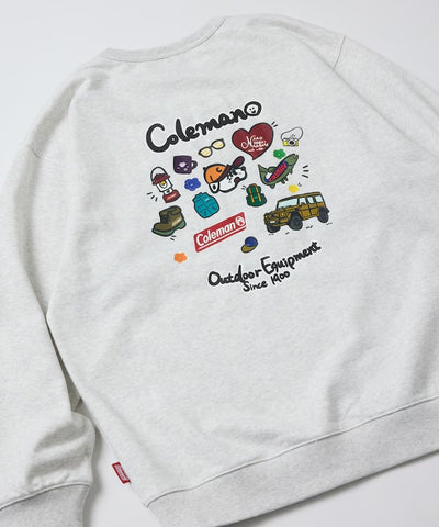 Coleman × kaoyorinakami / 戶外滿版圖案圓領衫（日本聯名限定）