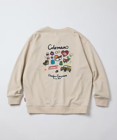 Coleman × kaoyorinakami / 戶外滿版圖案圓領衫（日本聯名限定）