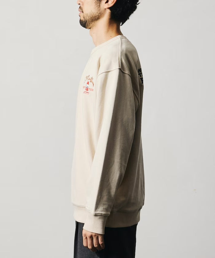 Coleman × FREAK'S STORE / 復古型錄貓咪圖案 圓領衫（日本聯名限定）