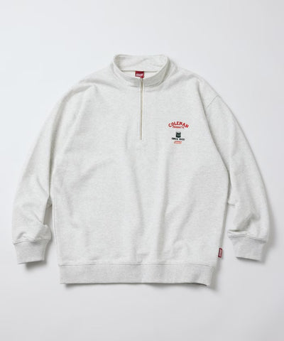 Coleman × FREAK'S STORE / 復古型錄狗狗圖案 拉鍊半領衫（日本聯名限定）