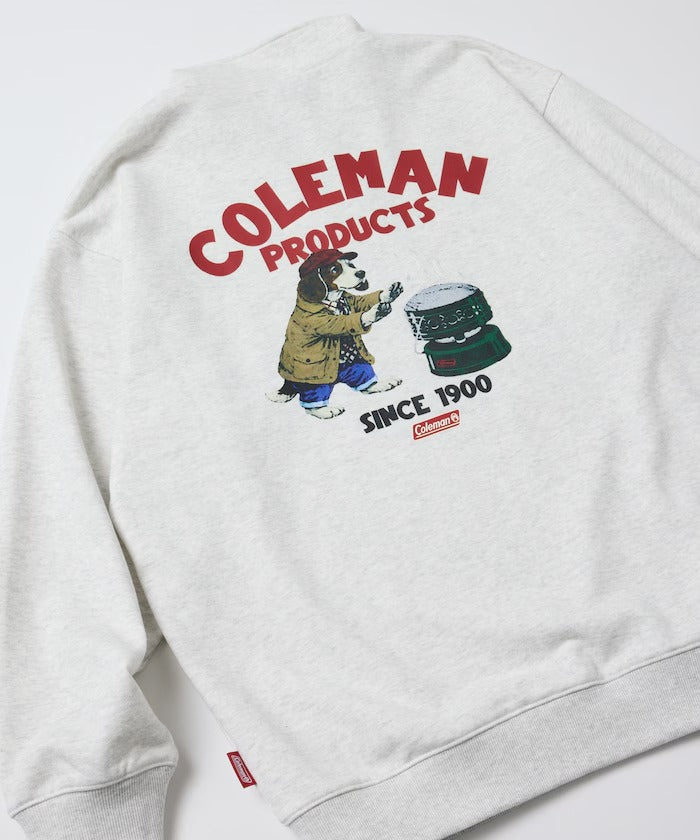 Coleman × FREAK'S STORE / 復古型錄狗狗圖案 拉鍊半領衫（日本聯名限定）
