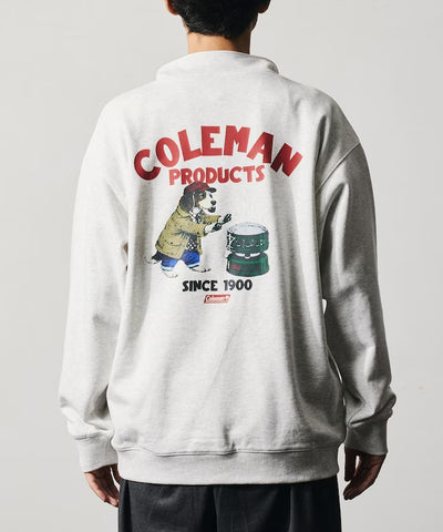 Coleman × FREAK'S STORE / 復古型錄狗狗圖案 拉鍊半領衫（日本聯名限定）
