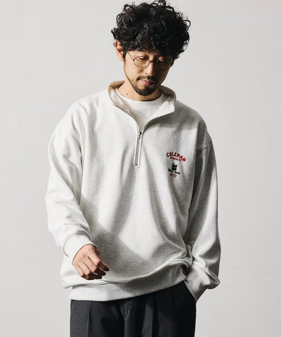 Coleman × FREAK'S STORE / 復古型錄狗狗圖案 拉鍊半領衫（日本聯名限定）