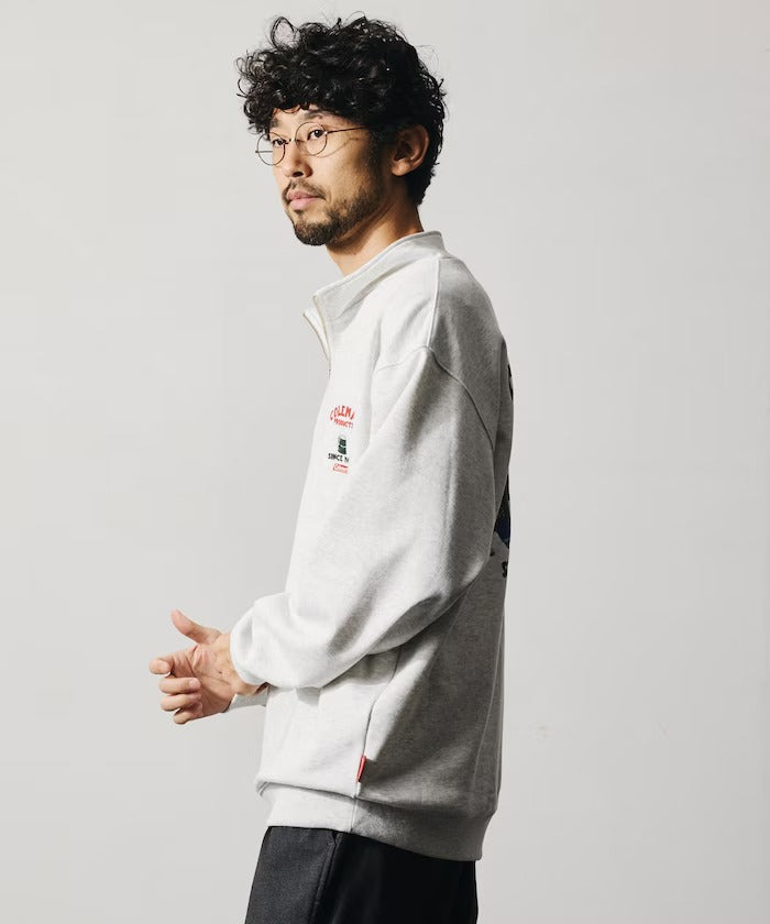 Coleman × FREAK'S STORE / 復古型錄狗狗圖案 拉鍊半領衫（日本聯名限定）