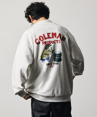 Coleman × FREAK'S STORE / 復古型錄狗狗圖案 拉鍊半領衫（日本聯名限定）