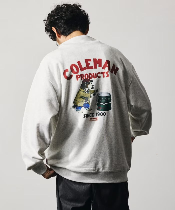 Coleman × FREAK'S STORE / 復古型錄狗狗圖案 拉鍊半領衫（日本聯名限定）