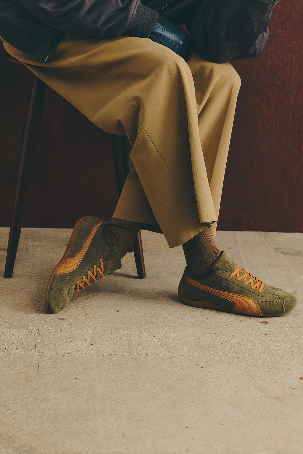 PUMA SPEEDCAT BILLYS LODEN GREEN-MELTED CARAMEL